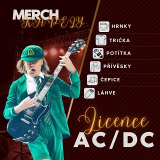 LICENCOVANÝ MERCH AC/DC JE TADY!⚡️ Pro všechny rockery, sběratele i fanoušky legendární kapely! 🔥 Trička, hrnky, potítka,...